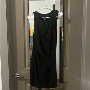 Lord & Taylor Black Asymmetrical Dress